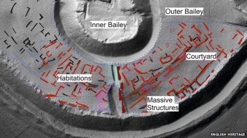 The inner and outer baileys of the Old Sarum Iron Age fort were surveyed